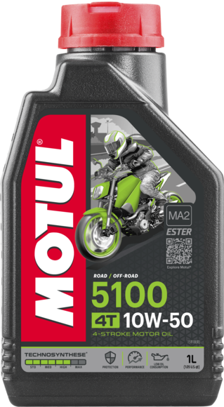 Motoreļļa pussintētiska  MOTUL 5100 4T 10W-50, 1l