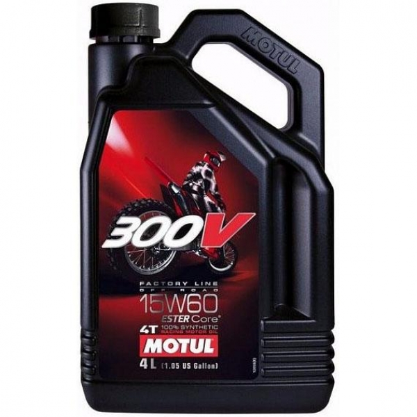 Sintētiska motoreļļa MOTUL 300V FACTORY LINE OFF ROAD 15W60, 4l