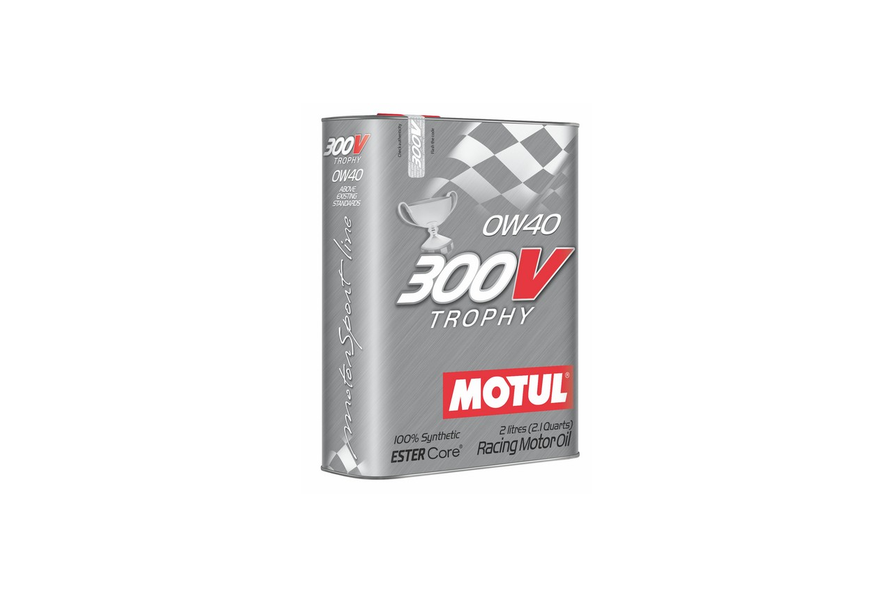 Sintētiska motoreļļa MOTUL 300V TROPHY 0W-40, 2l