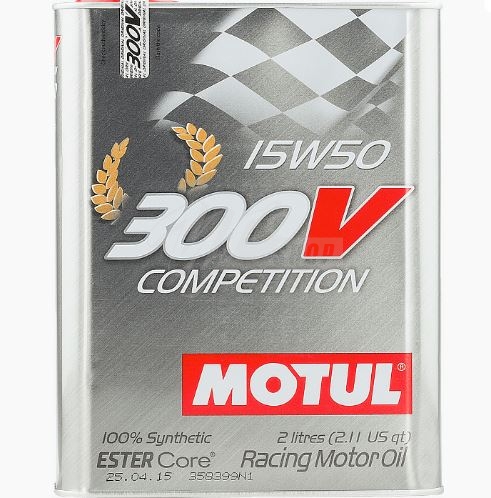 Sintētiska motoreļļa MOTUL 300V COMPETITION 15W50, 2l
