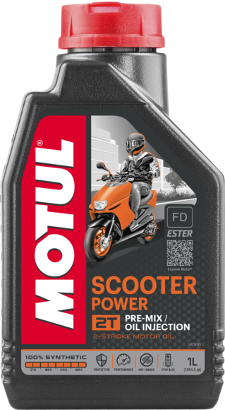 Sintētiska motoreļļa MOTUL SCOOTER POWER 2T, 1l