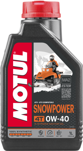 Sintētiska motoreļļa MOTUL SNOWPOWER 4T 0W-40, 1l