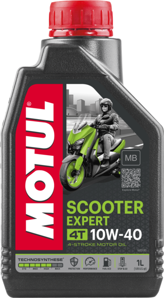 Sintētiska pusmotoreļļa MOTUL SCOOTER EXPERT 4T 10W-40 MB, 1l