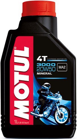 Motoreļļa minerāleļļa MOTUL 3000 4T 20W-50, 1l