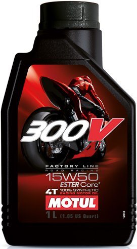 Sintētiska motoreļļa MOTUL 300V 4T Factory Line Road Racing 15W-50, 1l