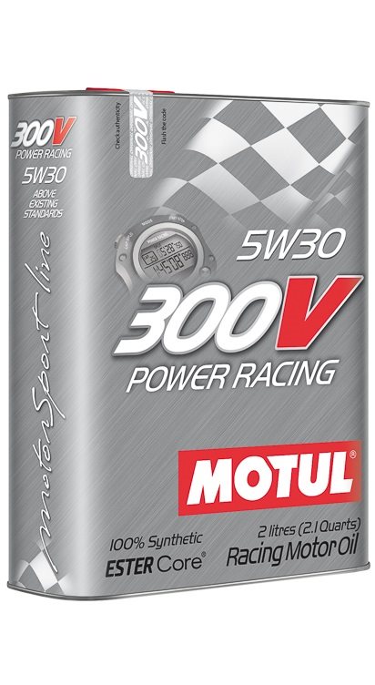 Sintētiska motoreļļa MOTUL 300V Power Racing 5W-30, 2l