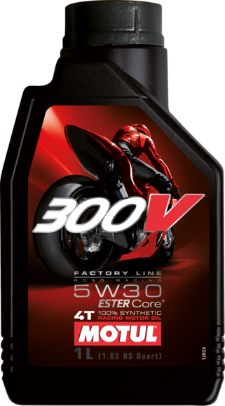 Sintētiska motoreļļa MOTUL 300V FACTORY LINE ROAD RACING 5W30, 1l