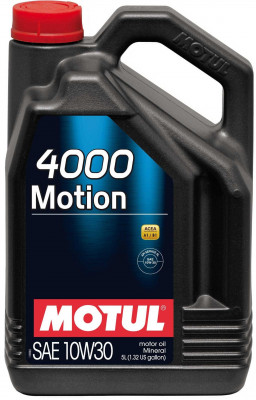 Motoreļļa minerāleļļa MOTUL 4000 MOTION 10W-30, 5l