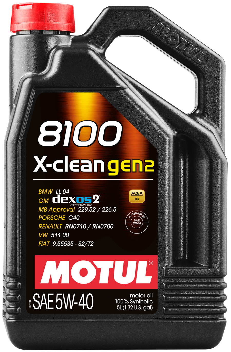 Sintētiska motoreļļa MOTUL 8100 X-clean 5W-40 Gen2, 5l