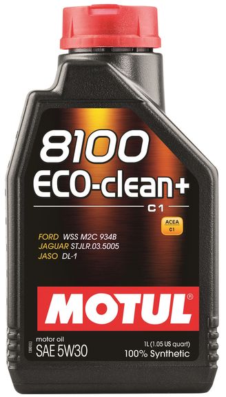 Sintētiska motoreļļa MOTUL 8100 ECO-CLEAN+ 5W-30, 1l