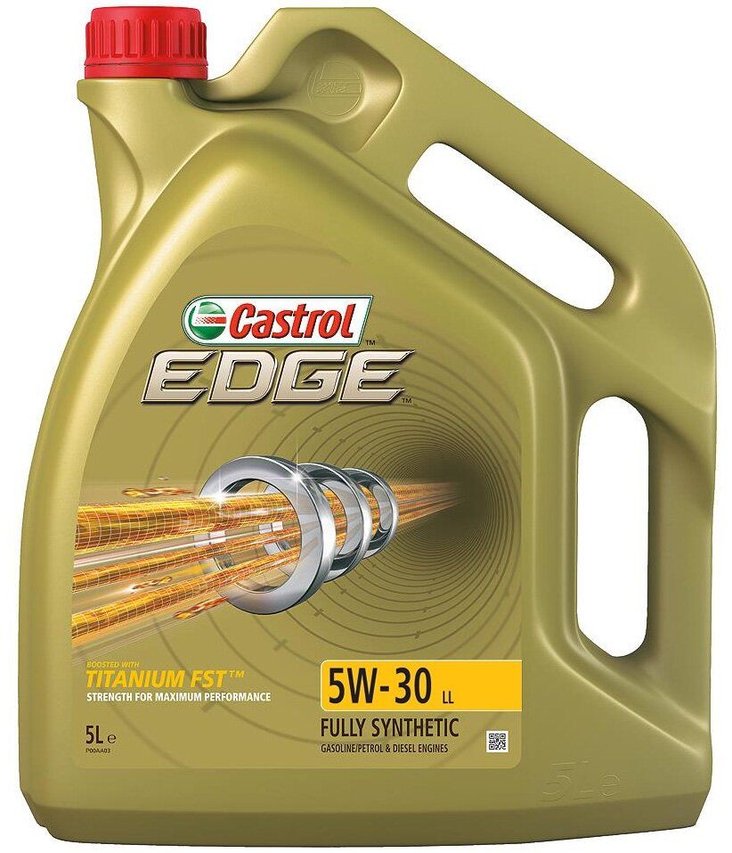 Motoreļļa Sintētiskā CASTROL EDGE 5W-30 LL, 5 l
