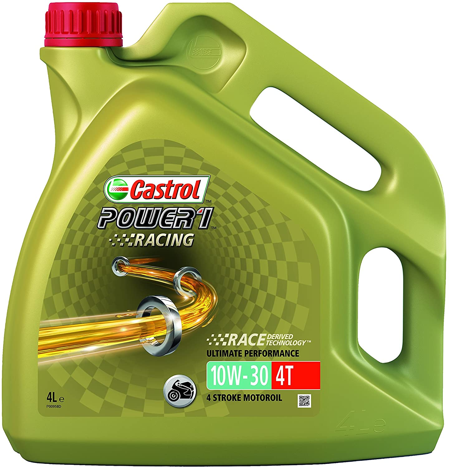Motoreļļa CASTROL POWER 1 RACING 4T 10W-30, 4 l
