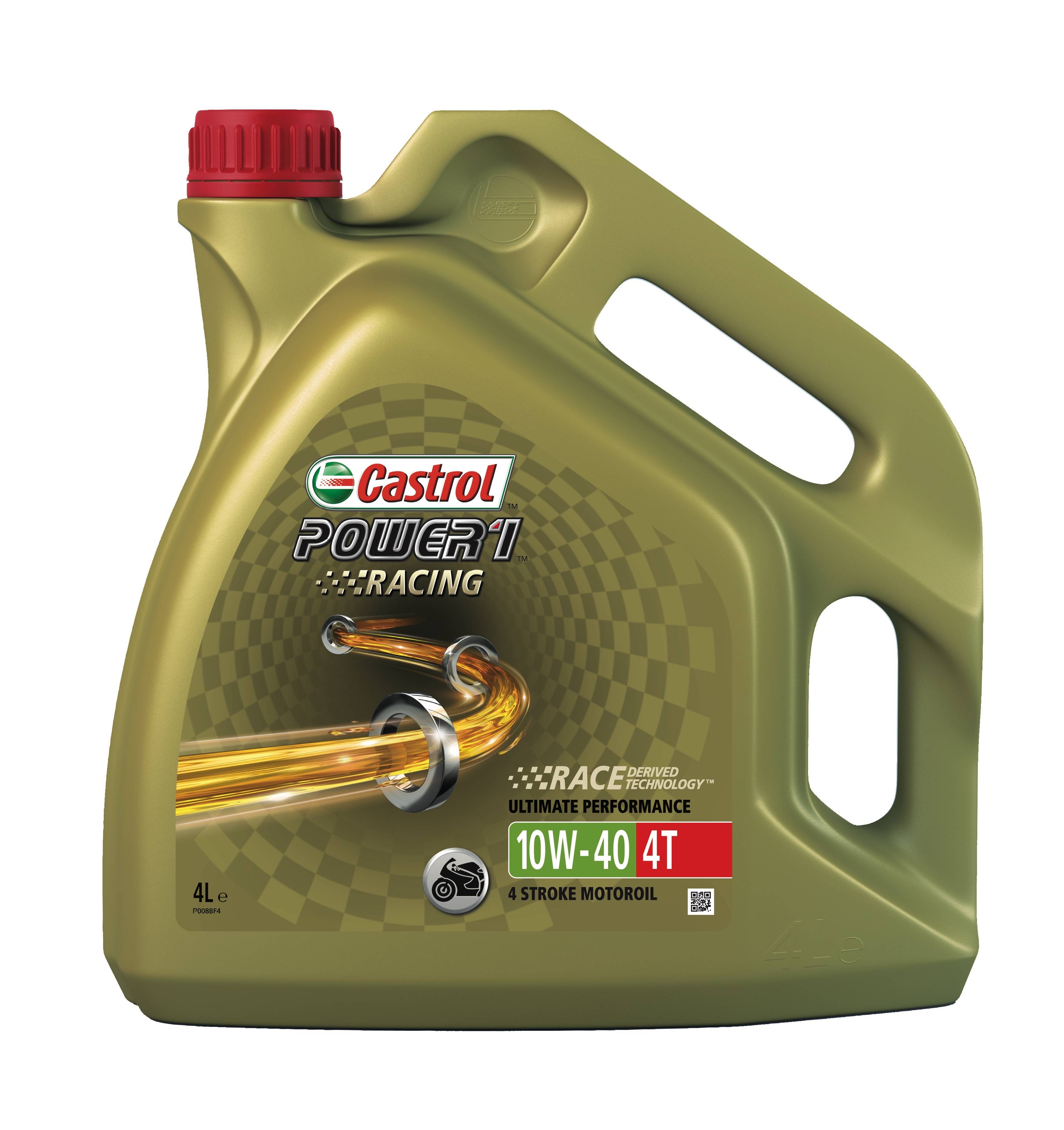 Motoreļļa CASTROL POWER 1 RACING 4T 10W-40, 4 l