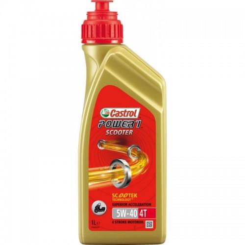 Motoreļļa CASTROL POWER 1 SCOOTER 4T 5W-40, 1l