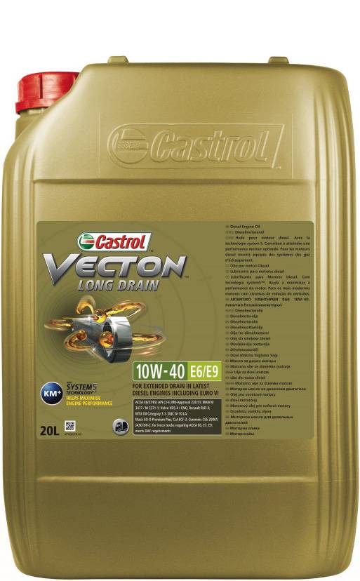 Motoreļļa CASTROL VECTON LONG DRAIN 10W-30 E6/E9, 20 l