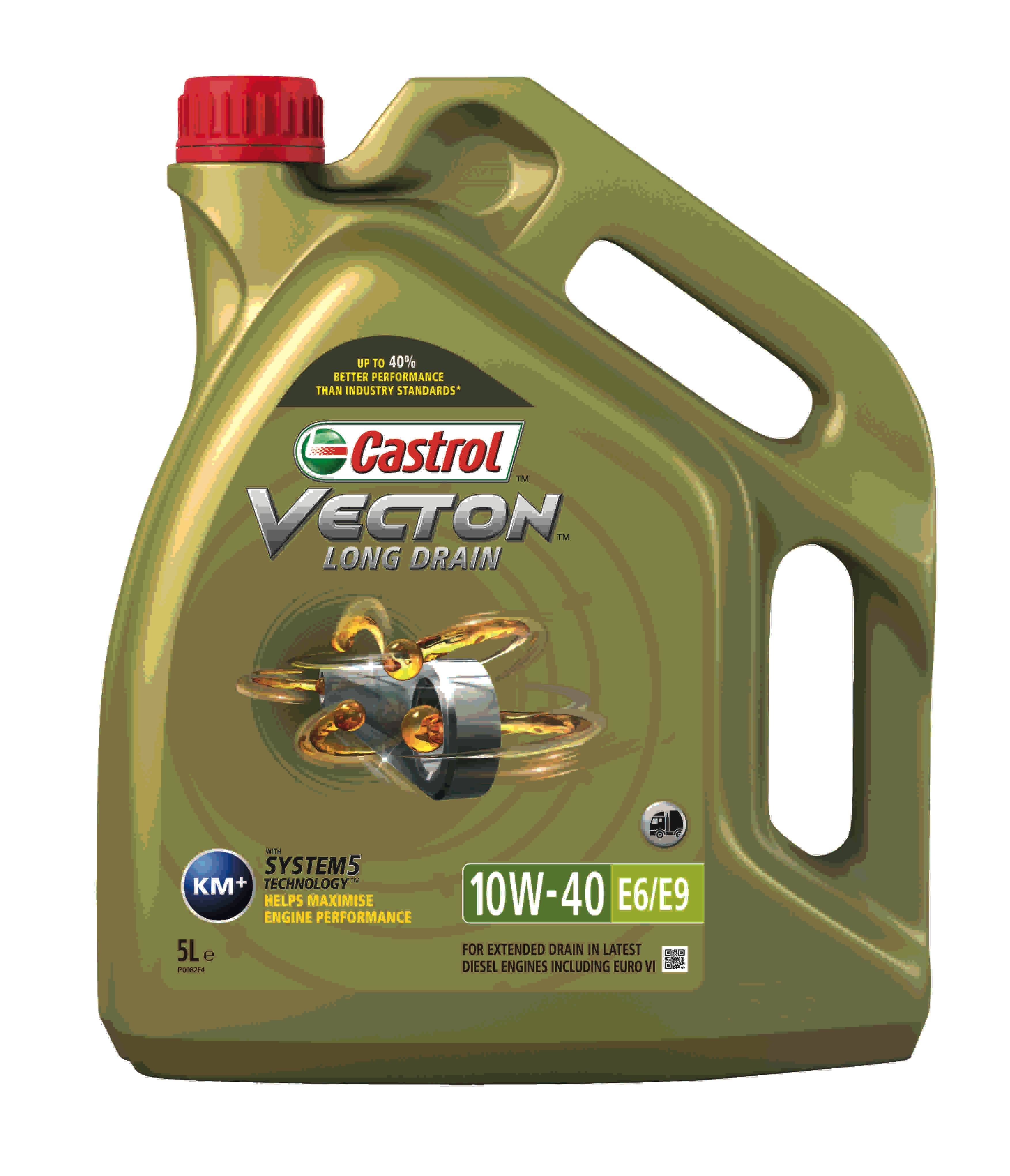 Motoreļļa CASTROL VECTON LONG DRAIN 10W-40 E6/E9, 5 l