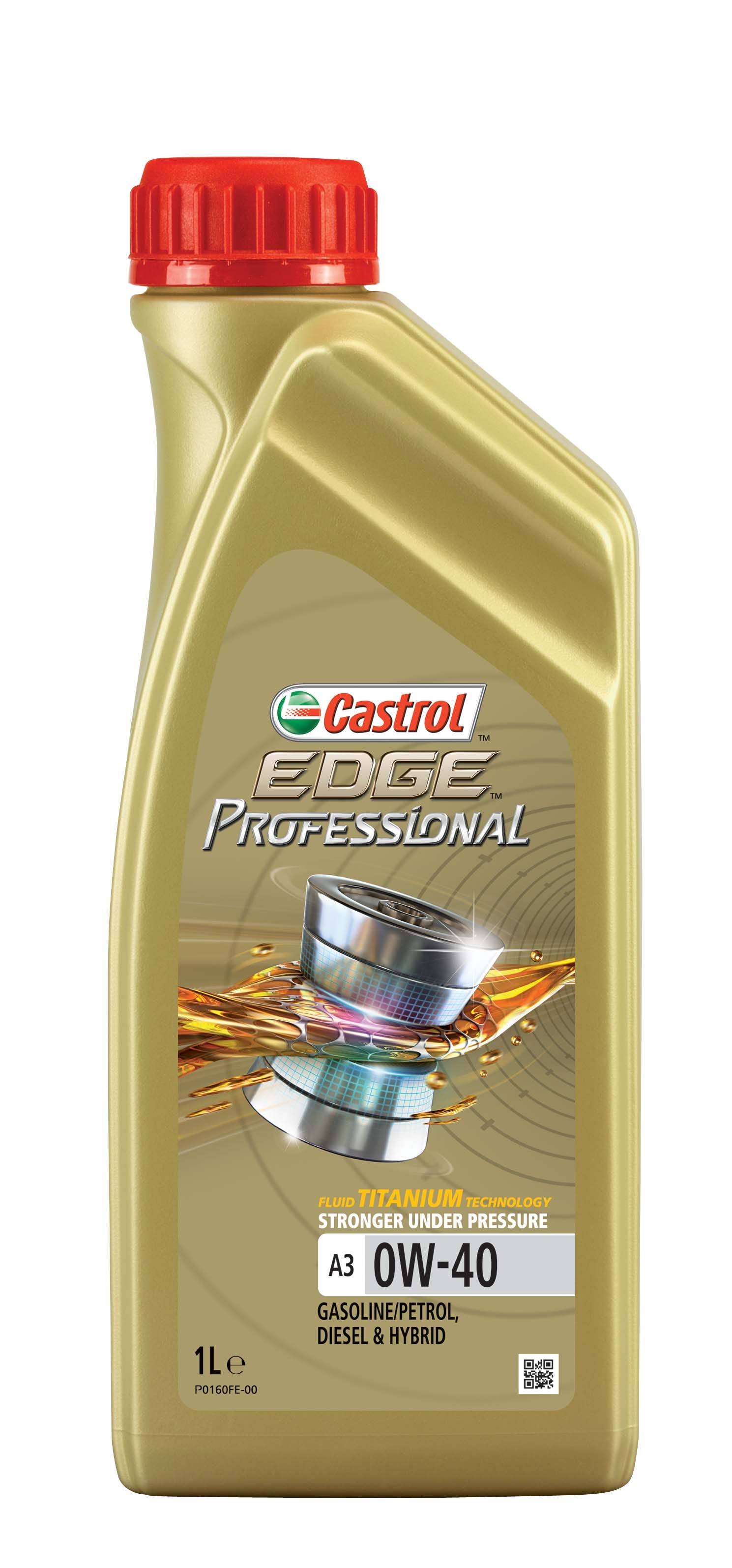 Motoreļļa Sintētiskā  CASTROL EDGE PROFESSIONAL A3 0W-40, 1 l