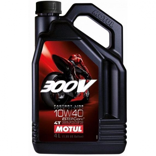Sintētiska motoreļļa MOTUL 300V 4T FL ROAD RACING 10W-40, 4l