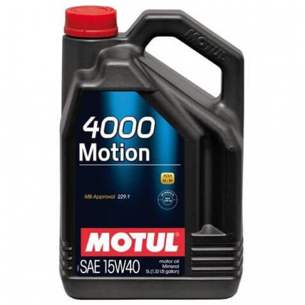 Motoreļļa minerāleļļa MOTUL 4000 MOTION 15W-40, 4l