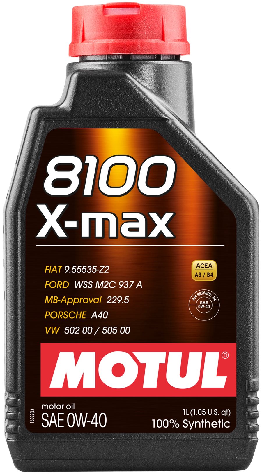 Sintētiska motoreļļa MOTUL 8100 X-Max 0W-40, 1l