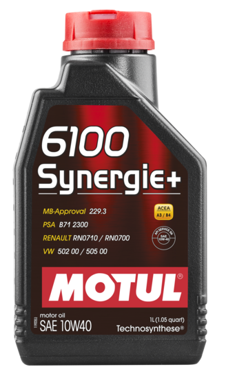 Sintētiska pusmotoreļļa MOTUL 6100 SYNERGIE+ 10W-40, 1l