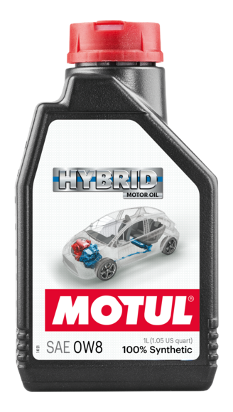 Sintētiska motoreļļa MOTUL HYBRID 0W-8, 1l