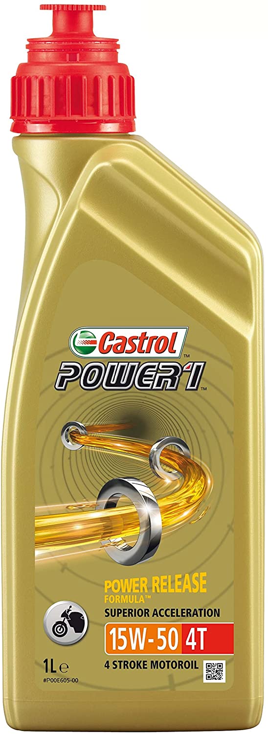 Motoreļļa Sintētiskā CASTROL 15W-50 POWER1 4T, 1 l