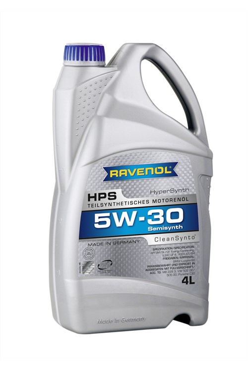 Pussintētiska motoreļļa HPS SAE 5W-30, 4l