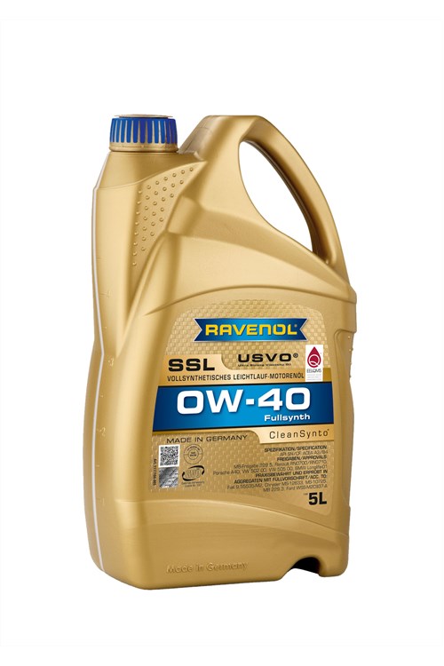 Sintētiska motoreļļa SSL SAE 0W-40, 5l