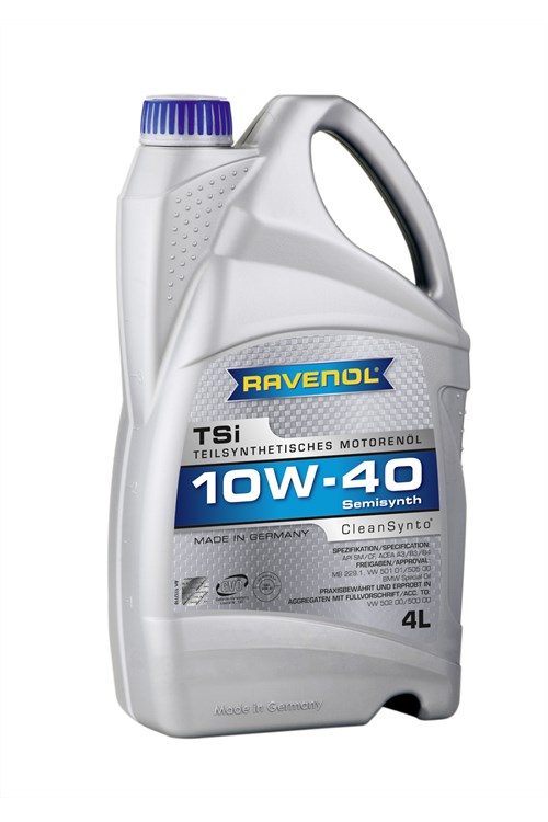 Pussintētiska motoreļļa TSI SAE 10W-40, 4l