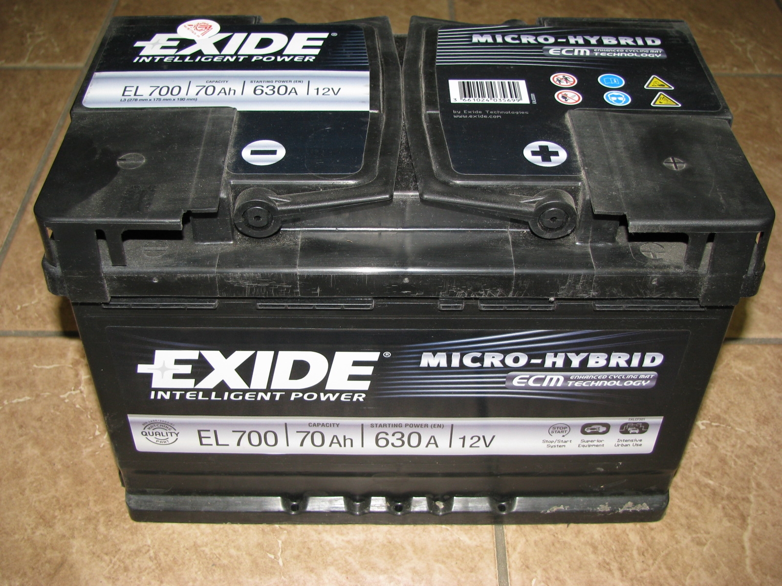 Uzlādējama baterija \ "Apkope \", 12V 70A / h