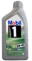 Sintētiskā motoreļļa Mobil 1 ESP 0W-40, 1l