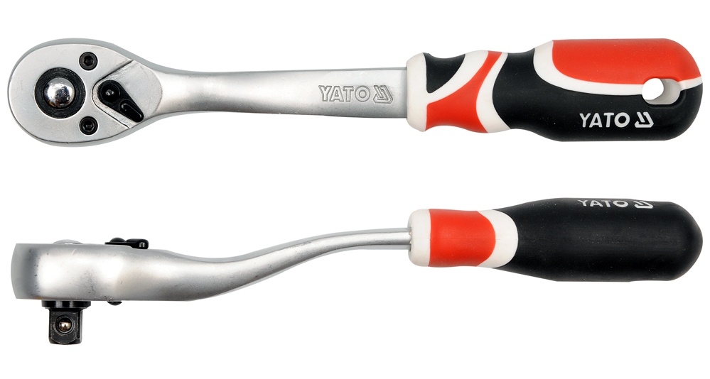 YATO YT-0731 трещотка изогнутая, 3/8